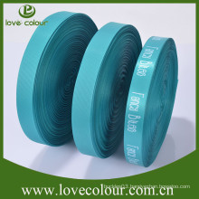 Fashionable single side printing satin ribbon with custom logo